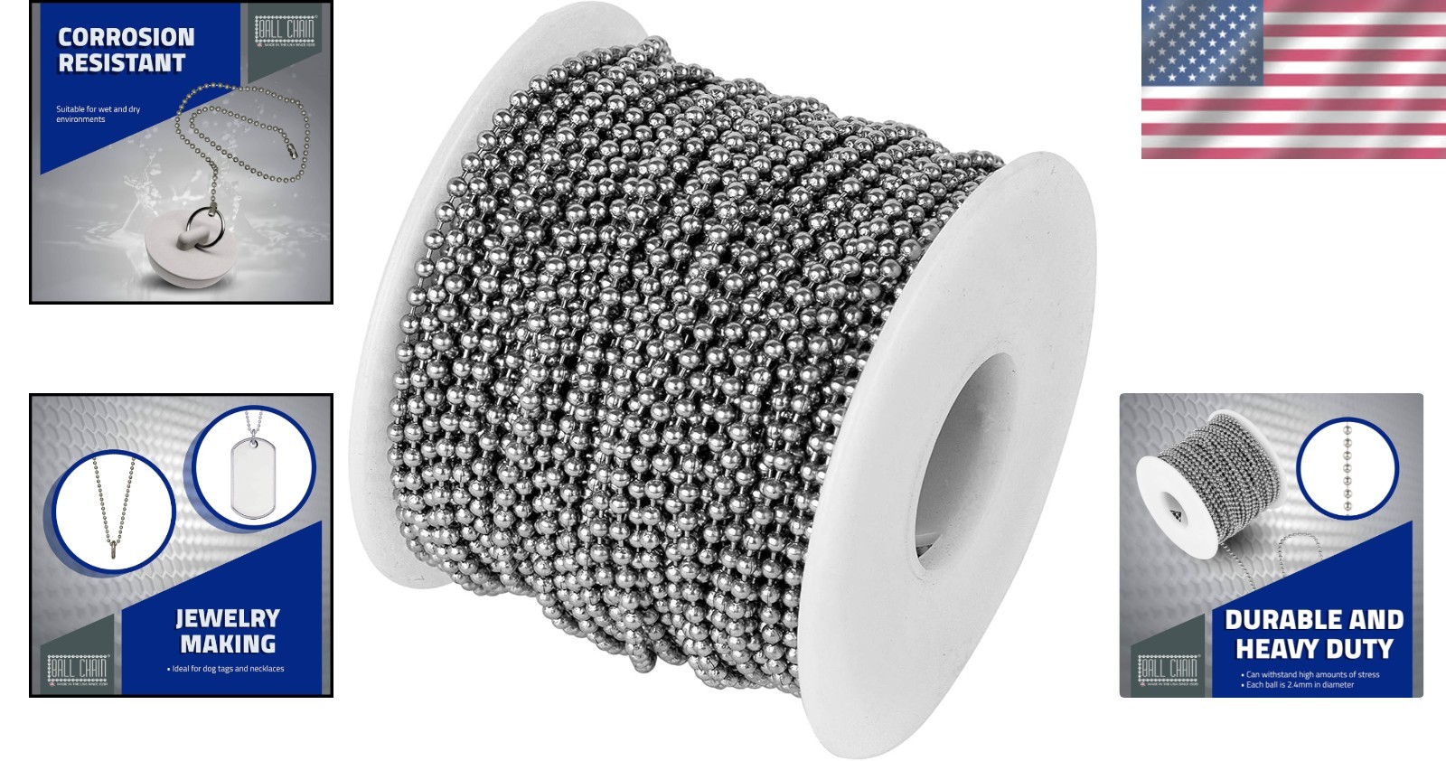 Crafting Supply Stainless Steel Chain 100ft
