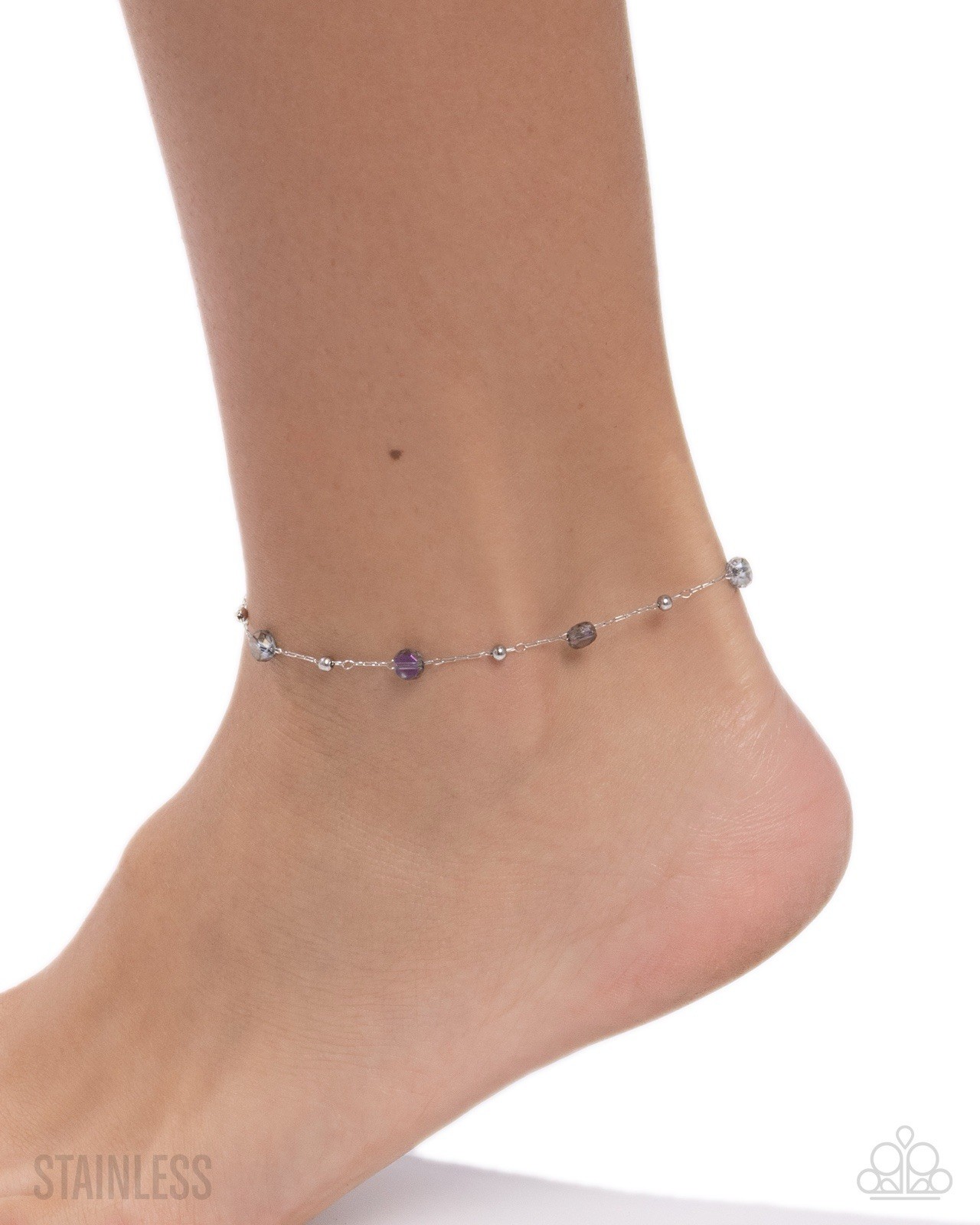 Defaced Dedication – Multi Paparazzi Stainless Steel Anklet
