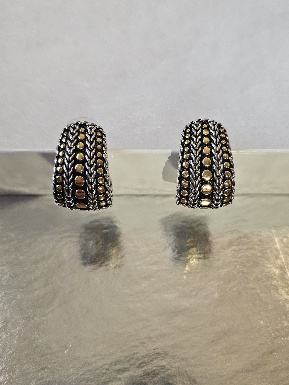 Jewels by Park Lane ENTOURAGE earrings in silver and gold
