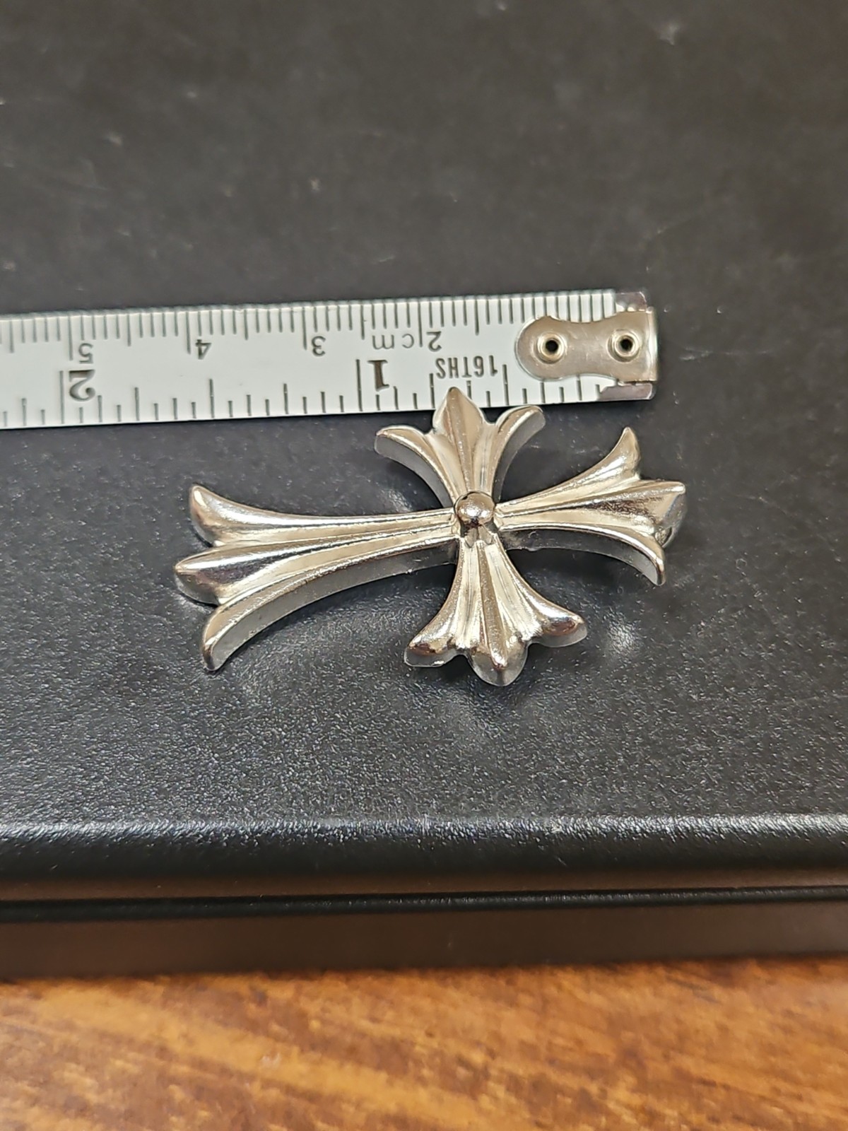 100% Authentic Chrome Hearts Cross Pendant 1991 Sterling Silver