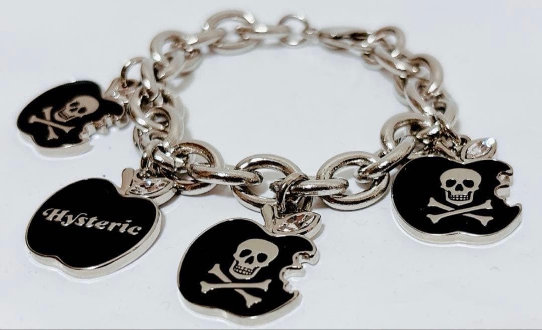 [Brand New Unused] Hysteric Glamour Bracelet Black & Silver Includes Accessories