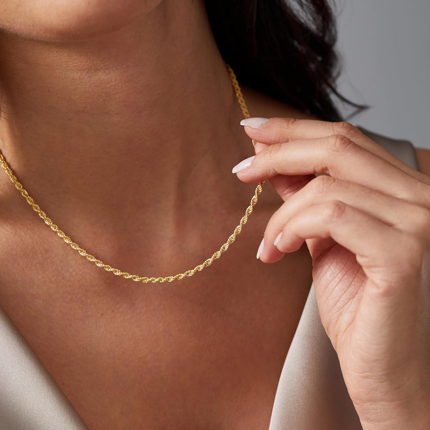 Gold Necklaces Stack for Women Non Tarnish, Dainty 14k Gold Plated Layered Gold