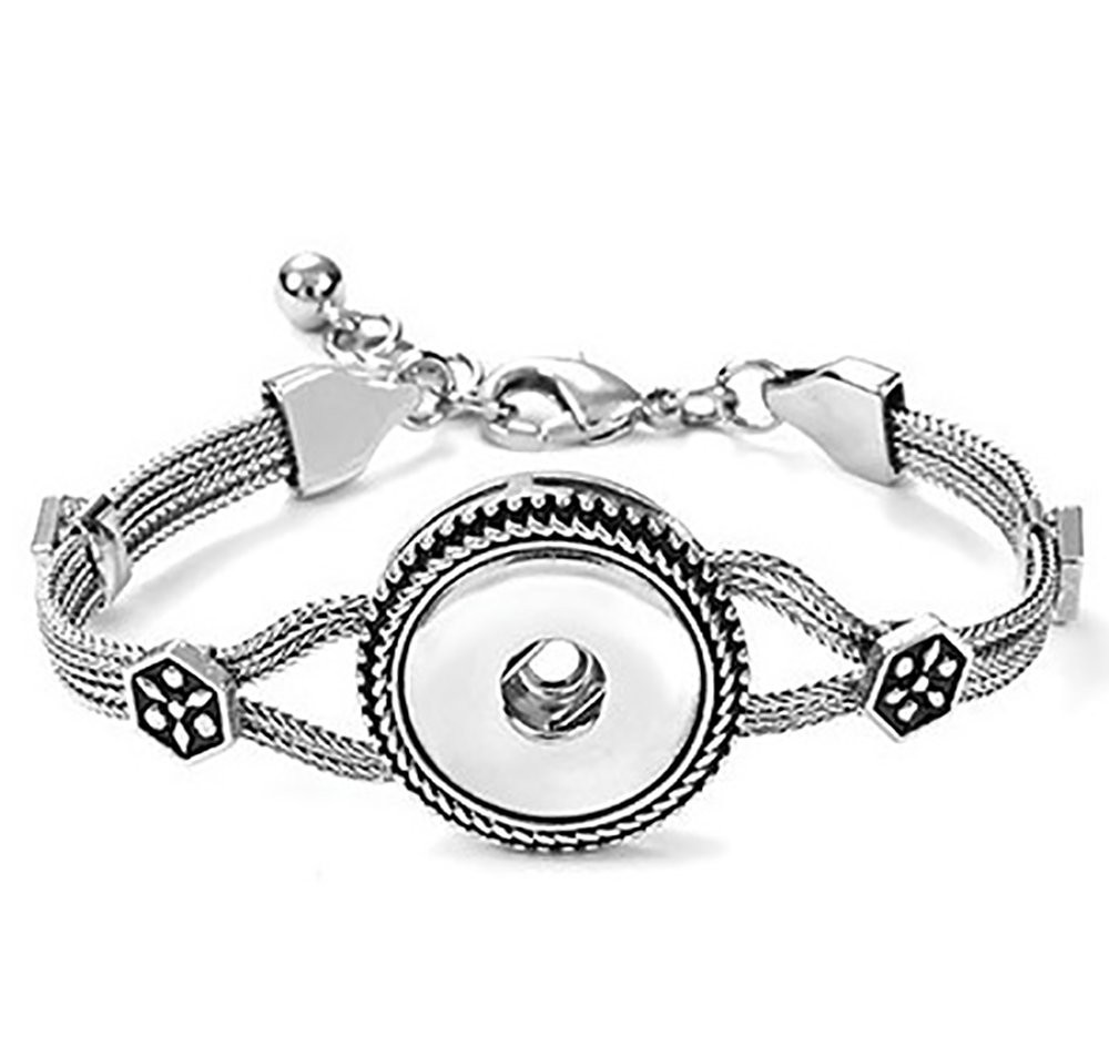 Snap Jewelry Bracelet Flower Strand fits 18-20mm Ginger Style Charms Accessory