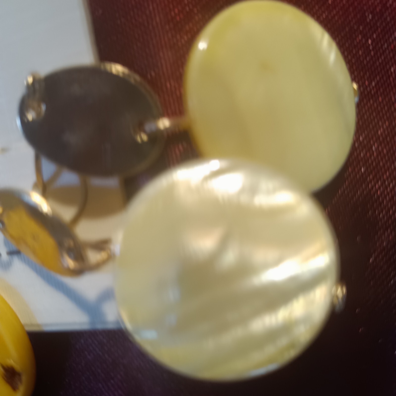 3 Pairs Sonoma Life + Style Dangling Hook Earrings-NWT Shades Yellow and Gold.