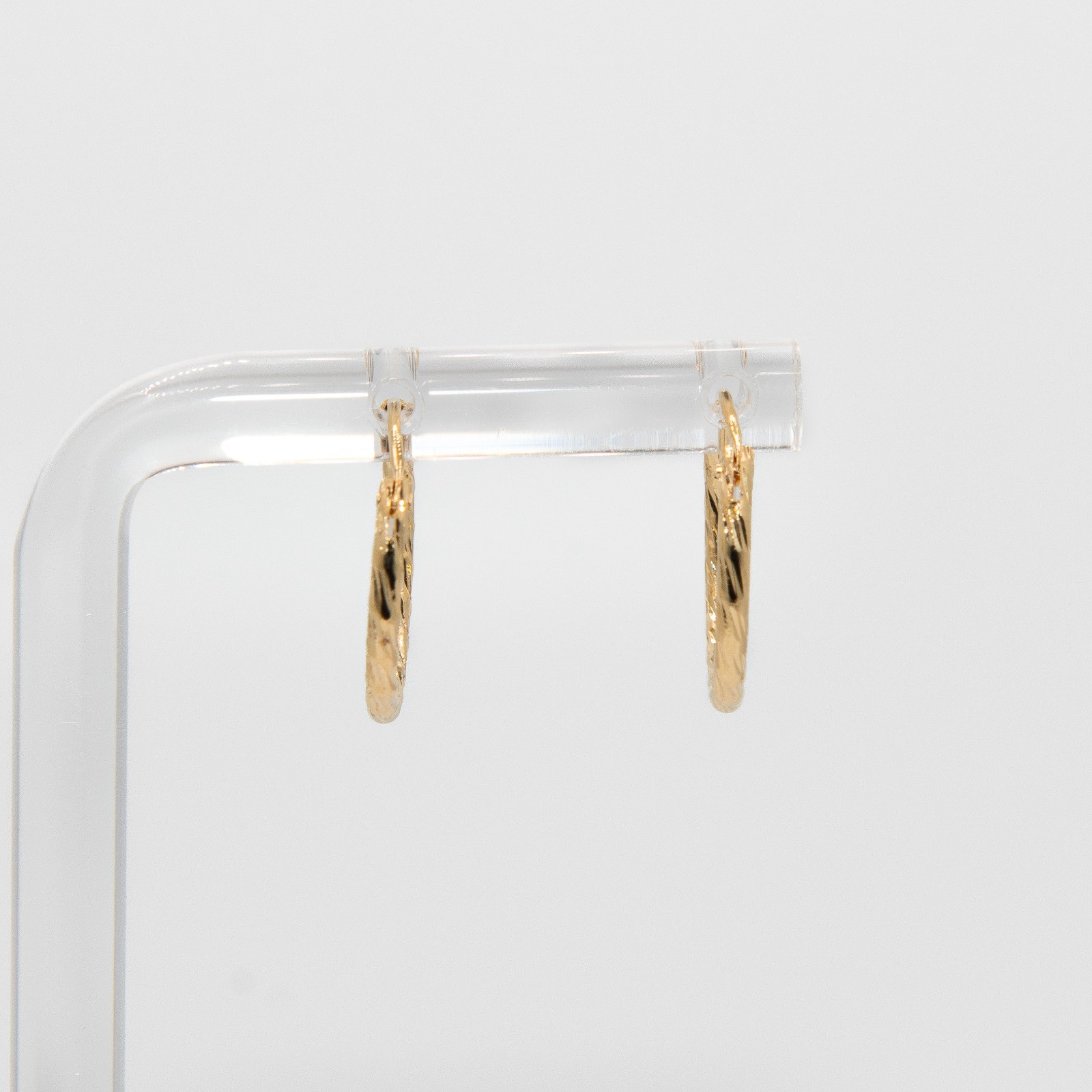 Small 18K Gold Plated Hoop Earrings for Women Girls Hypoallergenic Lightweight