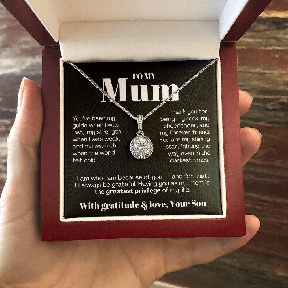 To My MOM necklace Mother’s day Birthday christmas heartfelt Gift from son