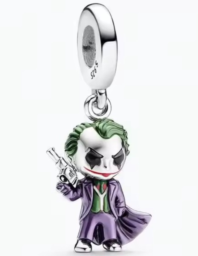 DC Comics Signed Joker Dangle Charm .925