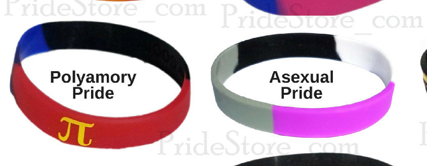 LGBTQ Gay Pride Silicone Bracelets Individual and Wholesale Lots LGBT GLBT Queer