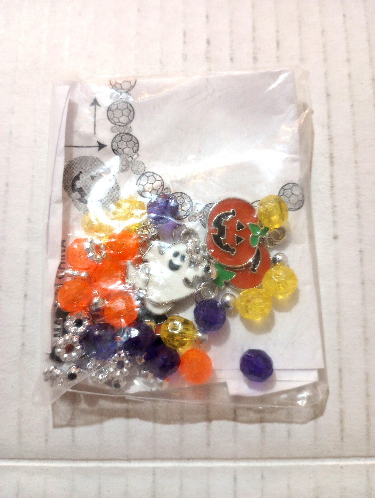 Bead Craft Charm Bracelet Halloween Witch Pumpkin Ghost