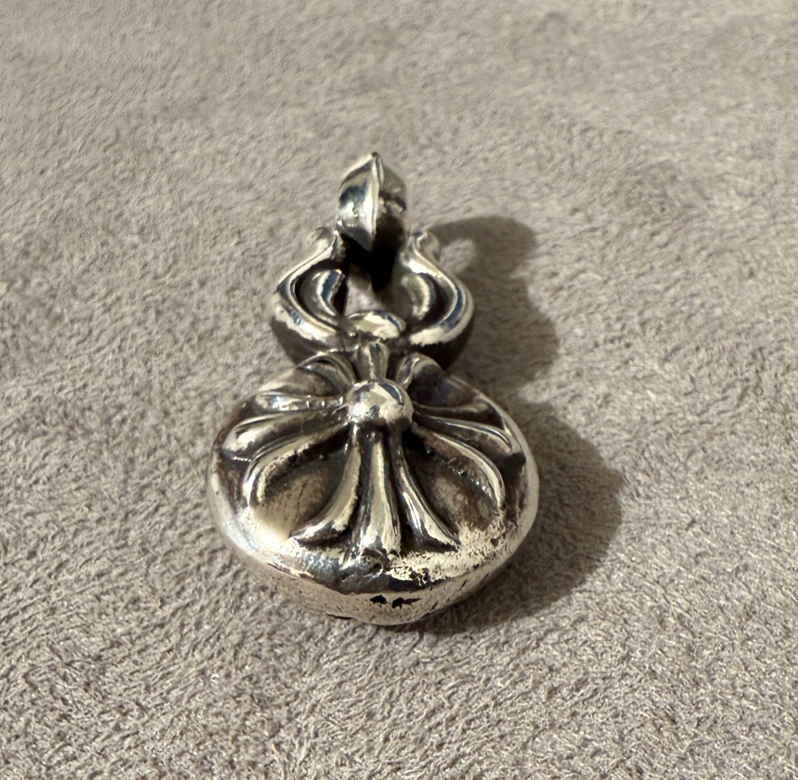 Chrome Hearts 🖤 Large Cross Ball Pendant Horshoe & Cross Design 925 *Pre Owned*