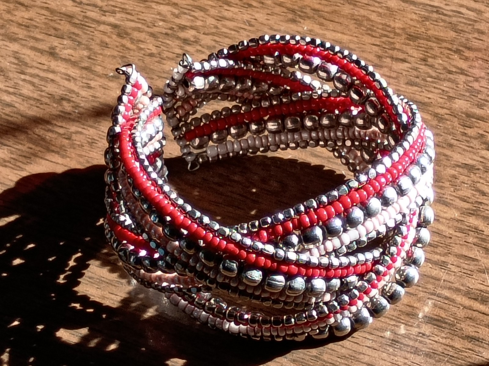 beaded cuff bracelet