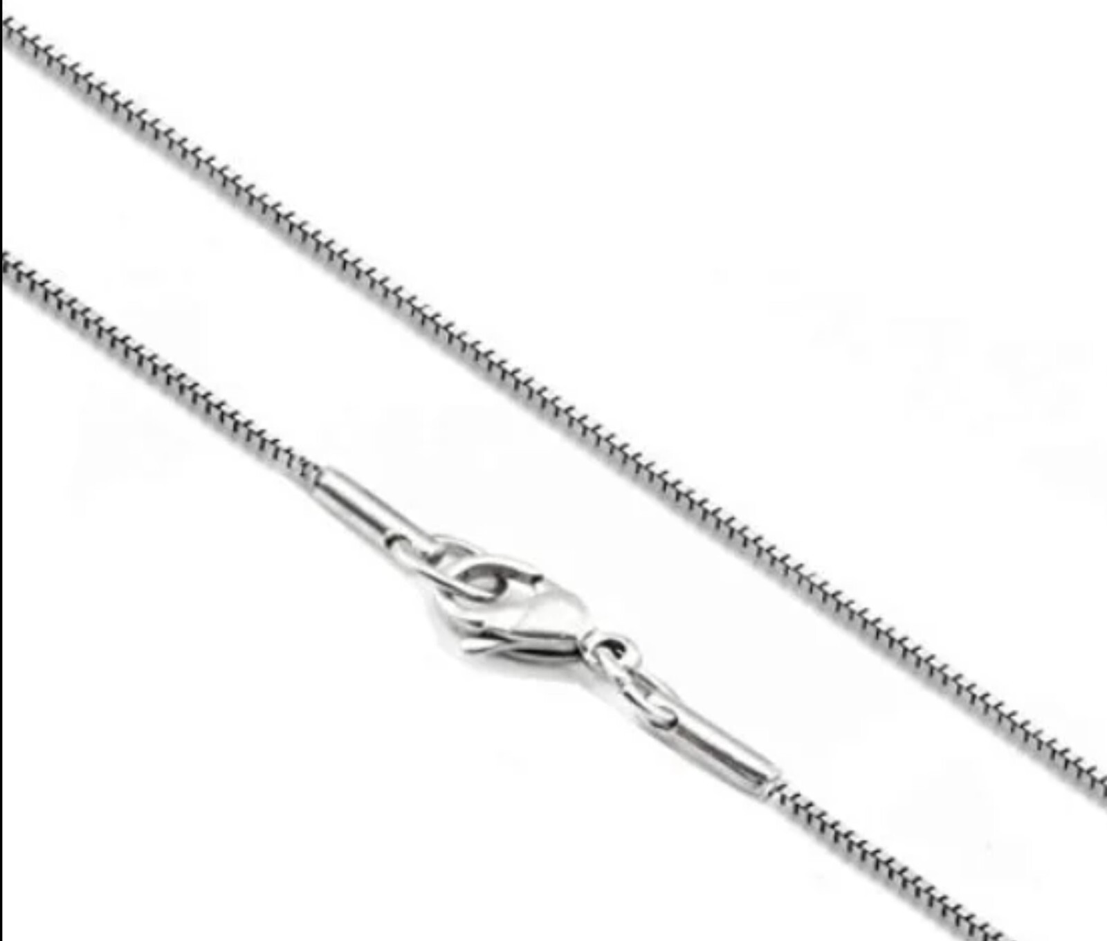 STAINLESS STEEL 1.2 mm BOX CHAIN 26 inch