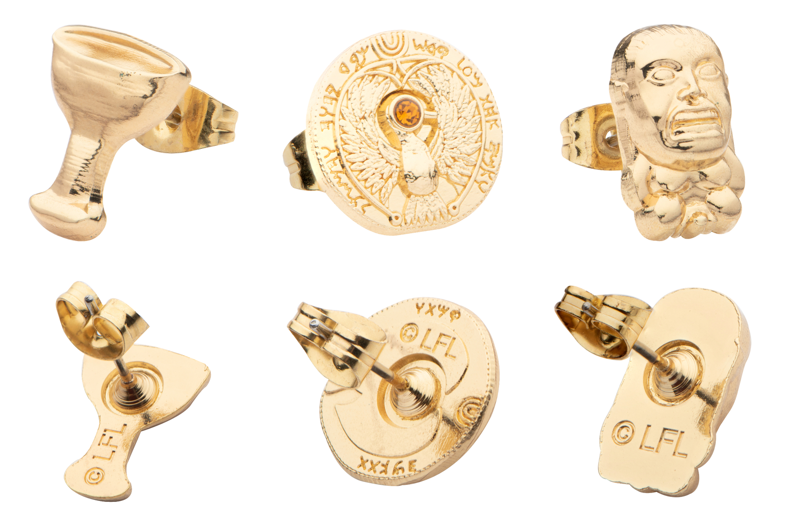 Lucasfilm’s Indiana Jones Raiders of the Lost Ark Idol 3 Pairs Stud Earrings Set