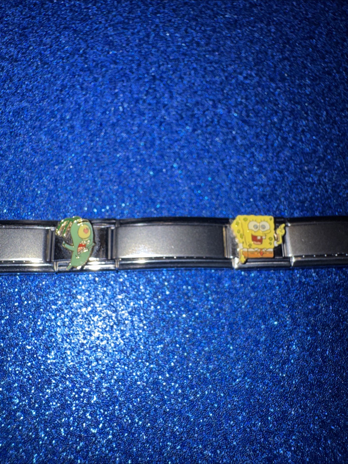 9MM Italian Charms Spongebob and Friends 7 Charms Casa D’ Oro Vintage Y2K