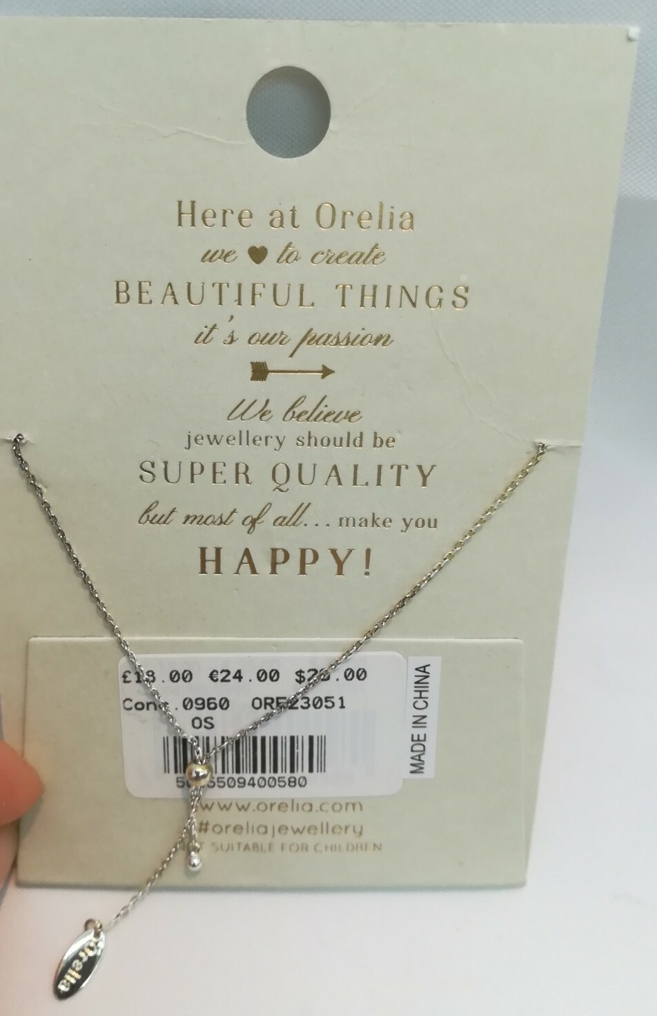 BNWT RRP £18 Orelia London Silver Plated Charm Bracelet Womens Girls # Christmas