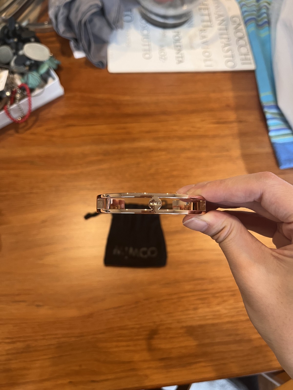 MIMCO Rose Gold Open Cuff Bracelet – Brand New