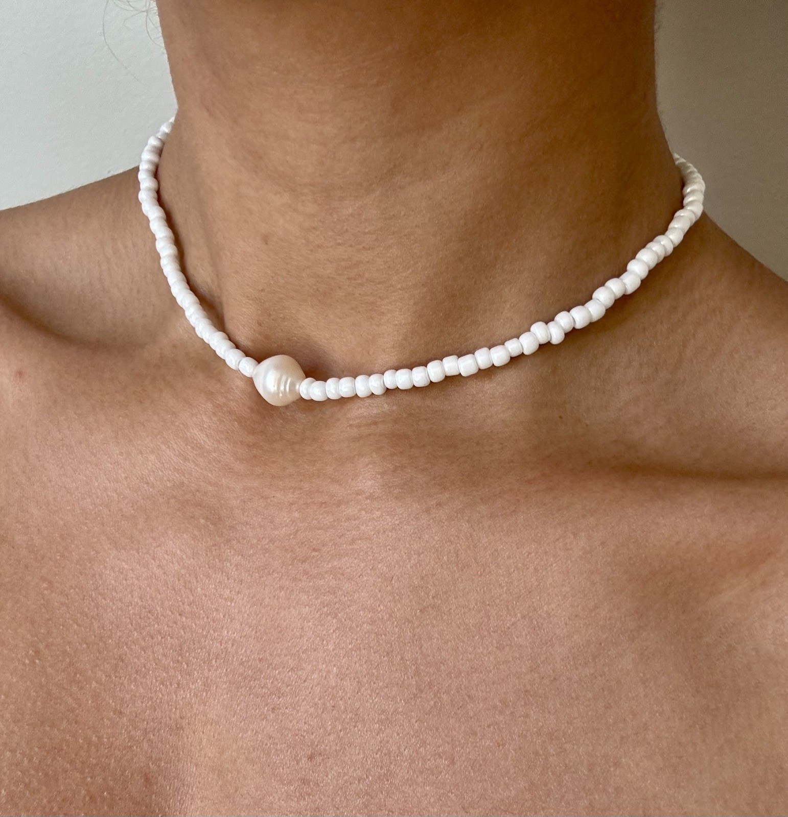 Stunning summer holiday vibe beaded necklace