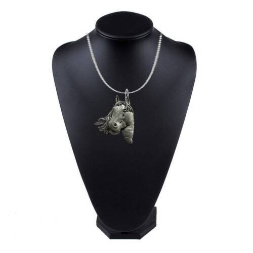 A1 Horse’s Head Antique Bronze necklace size 16 18 20 24 30 inch or silver