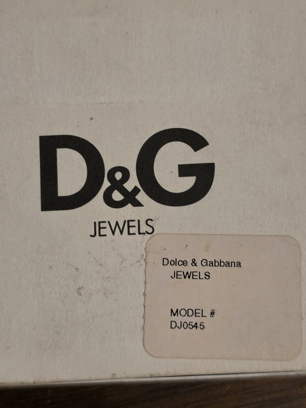 Dolce & Gabbana D&G Jewels Heart Clear Crystal Silver Tone Ring DJ0545 2 1/8