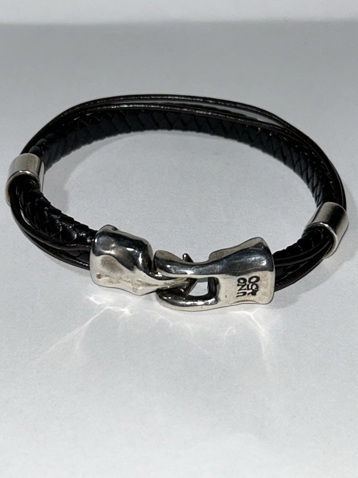 UNOde50 Leather & Silver Plated Bracelet UNOde50 Bracelet