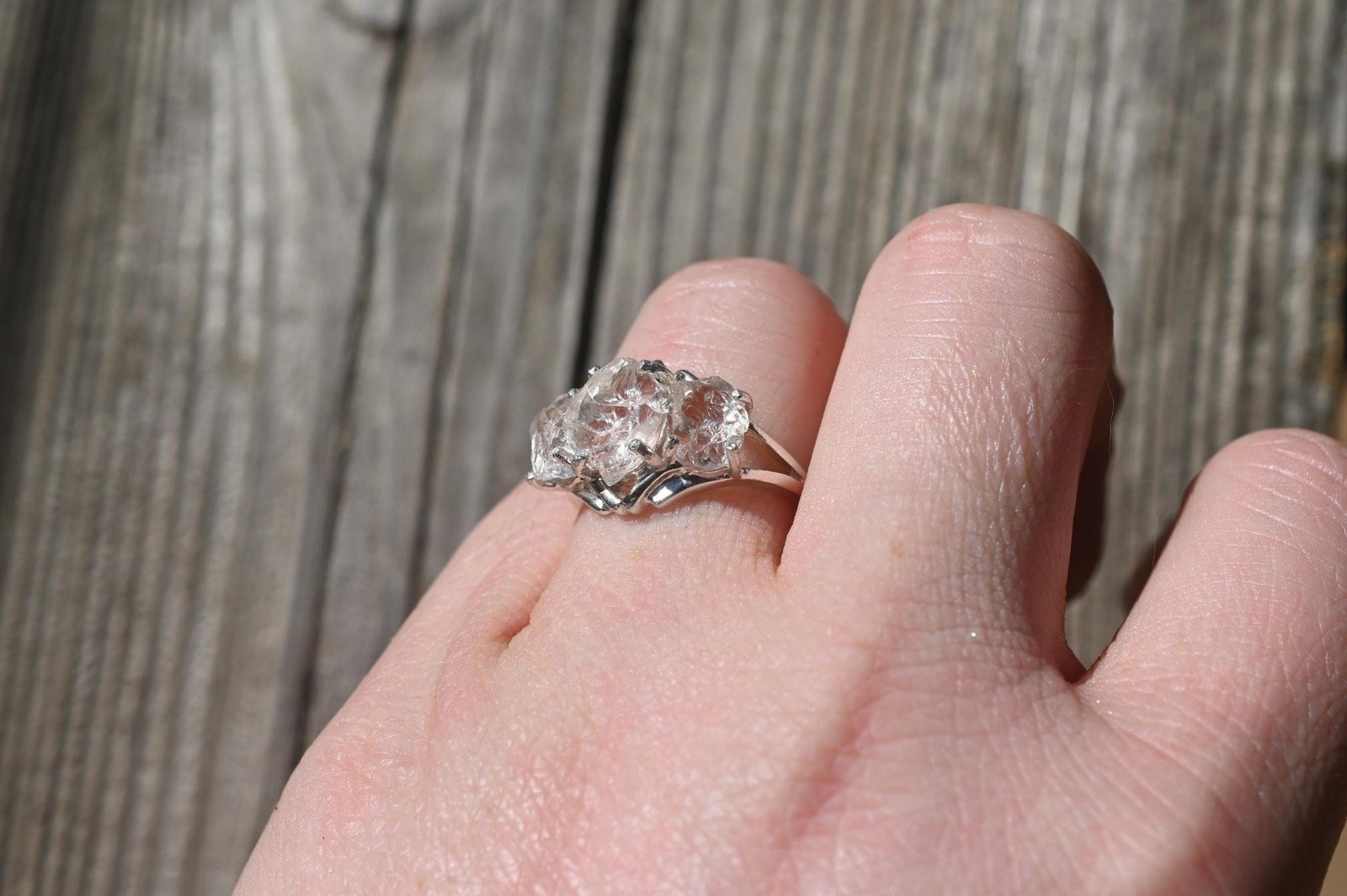 Engagement ring Lake county diamond sterling silver size 3 4 5 6 7 8 9 10 11 12