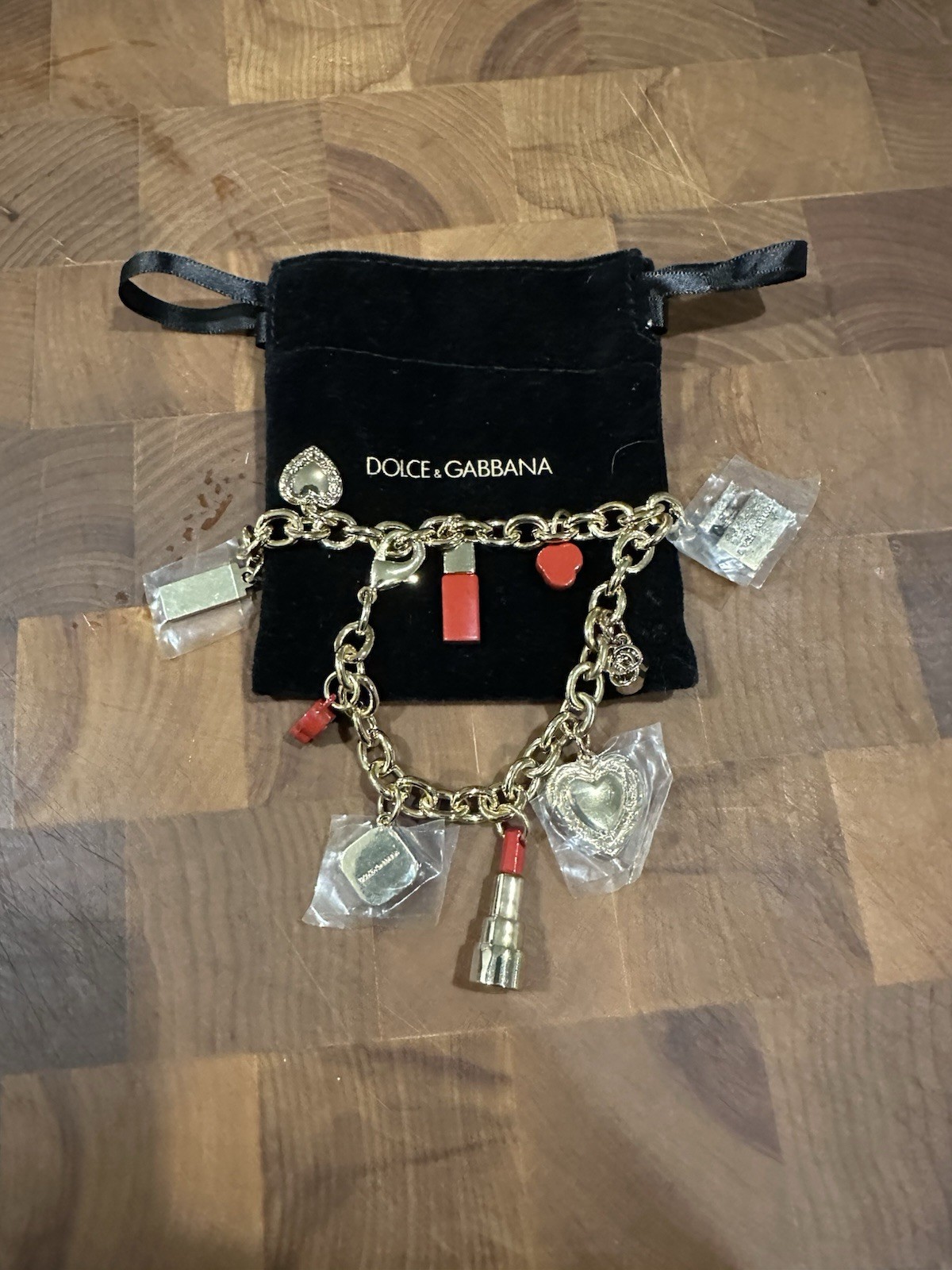 Dolce & Gabbana Women’s Chunky Multi Charm Bracket – Brand New Old Stock!!!