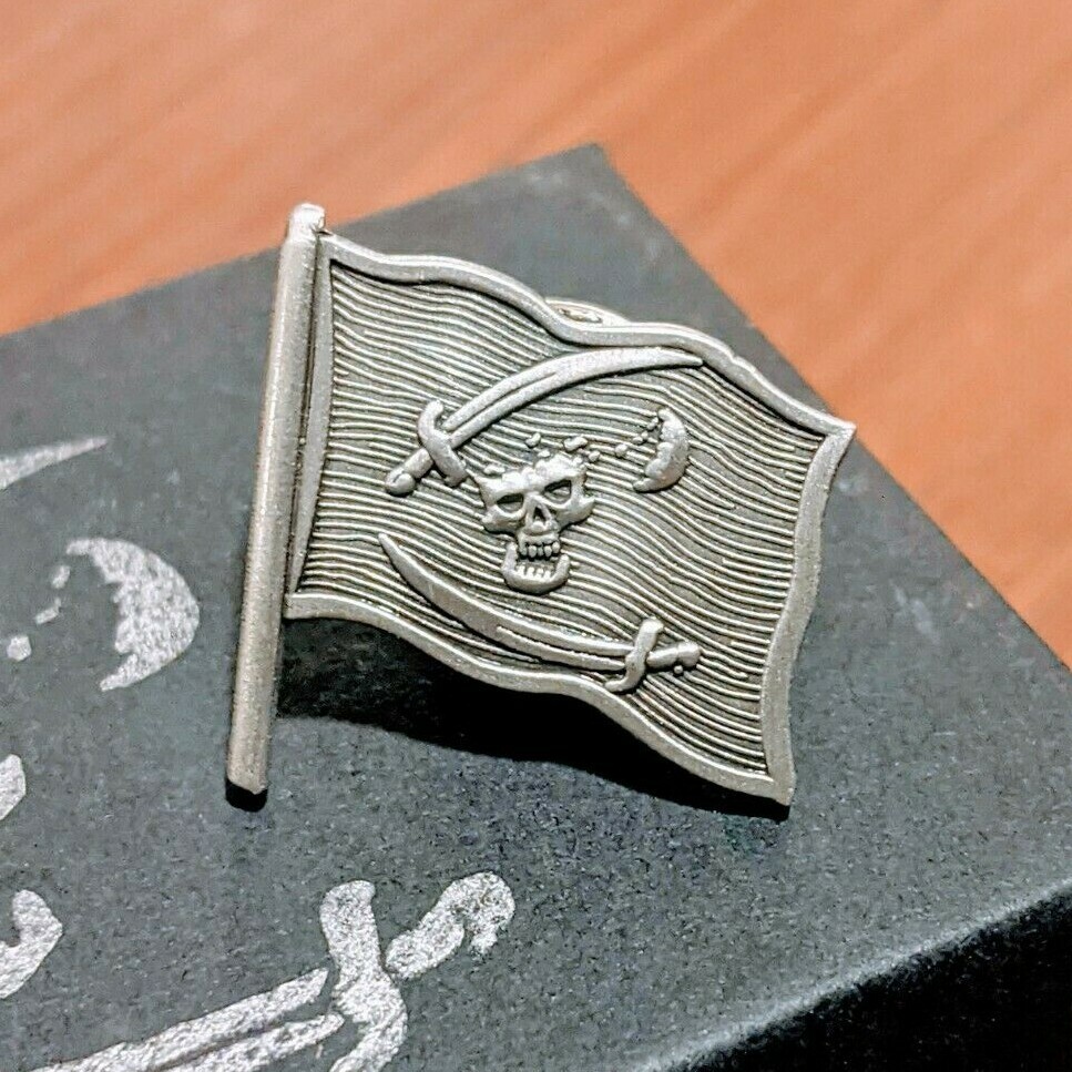 Pin Pewter 3-D Die-Cast Outright Mental Roger