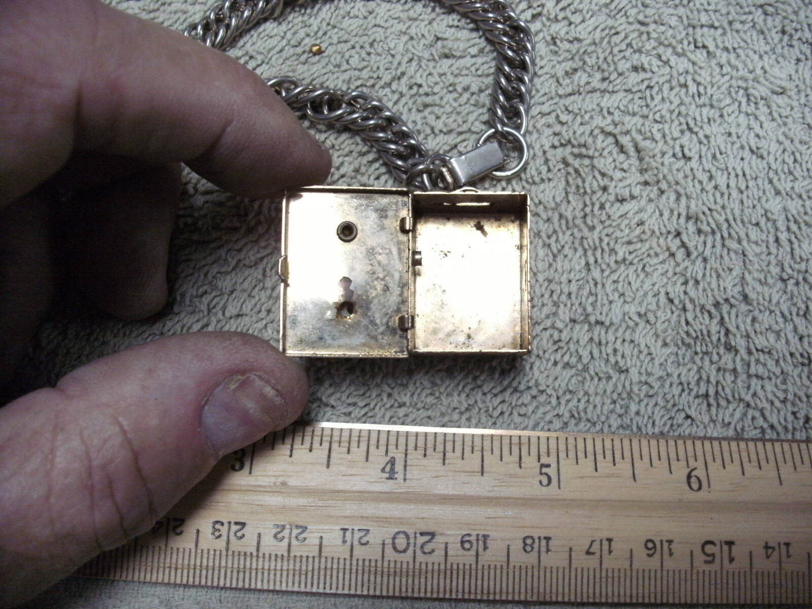 Vintage Bracelet with Box Type Box ,See Pictures , Not sure what its made of