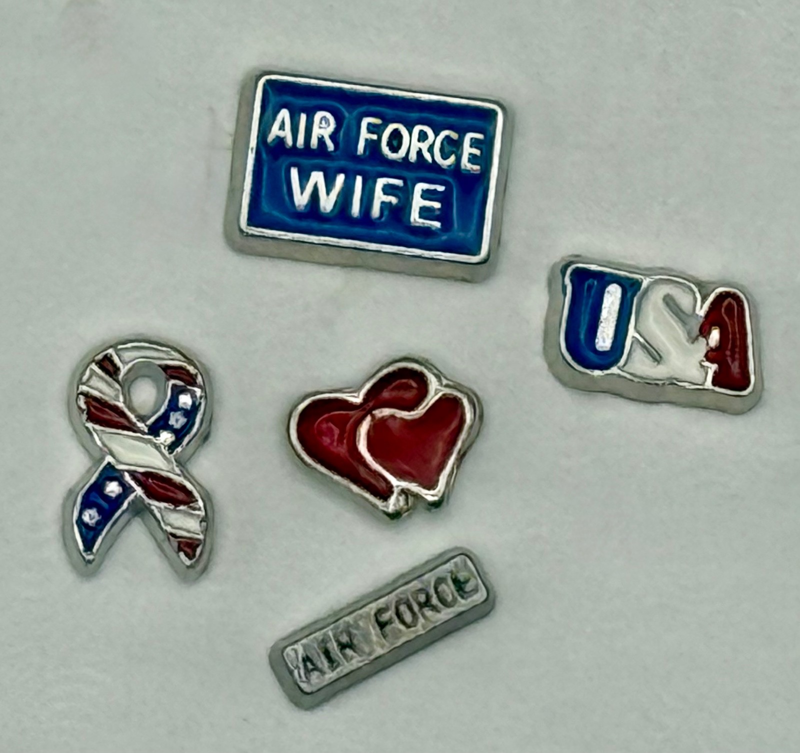Floating Charm Lots of 5 – Perfect for Origami Owl Memory Locket – Not authentic