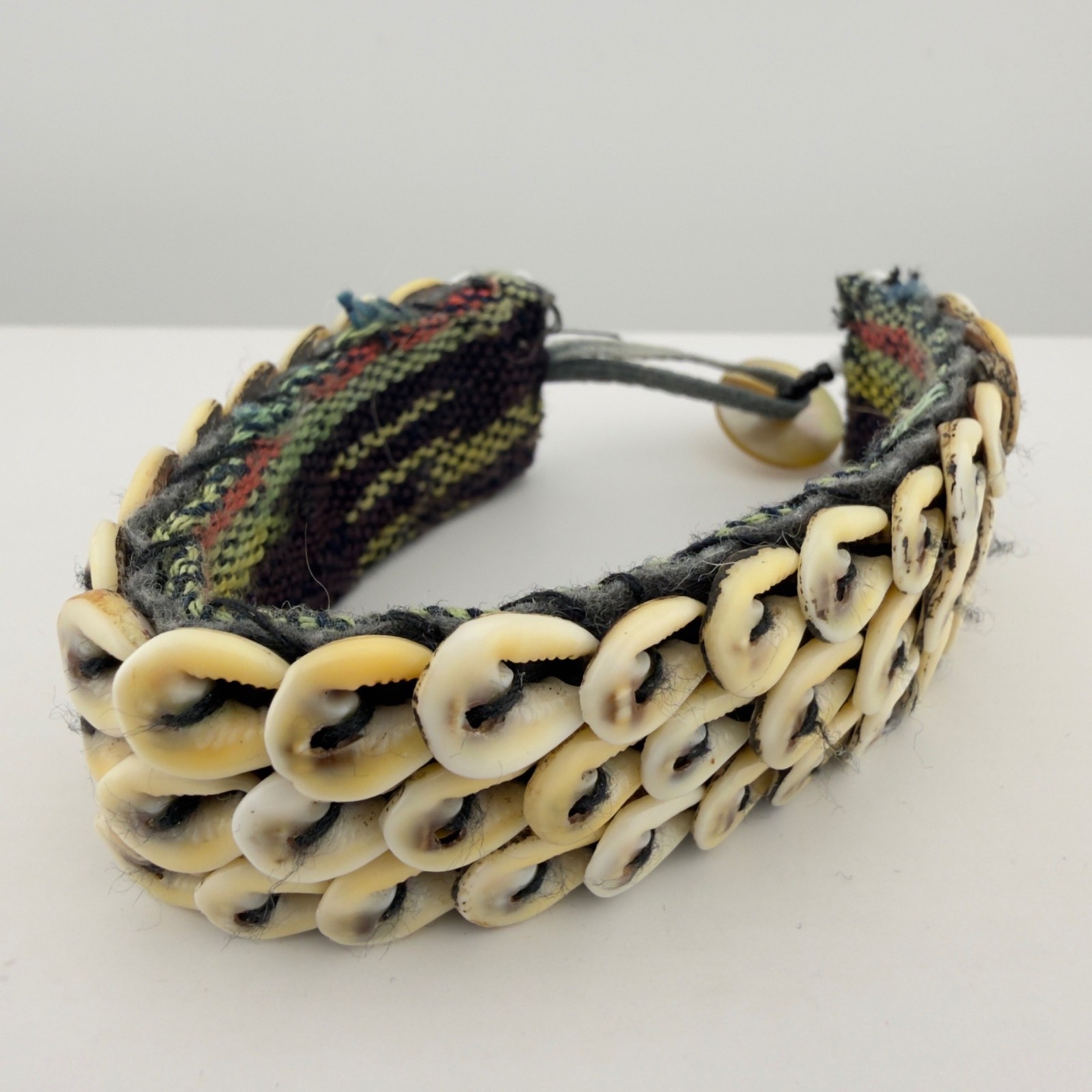 Cowrie Shell Bracelet Wide Band Boho Tribal Surfer Beach Coastal