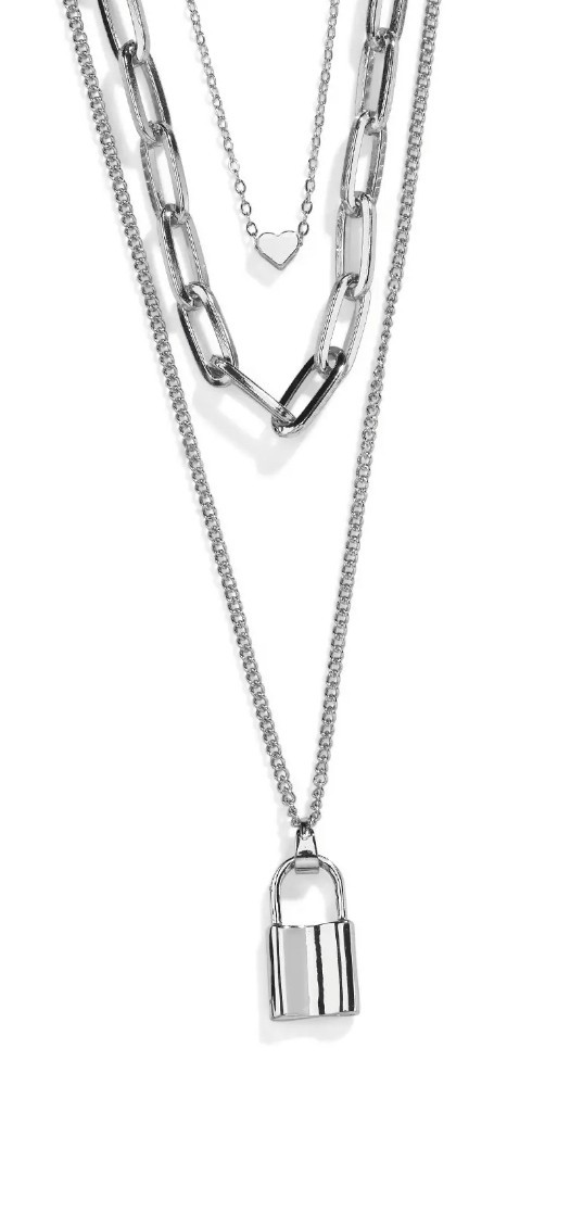NIP Park Lane ELEXA Delicate High Polish Silver 3 In 1 Necklace 15” 20” 24”+ 4”