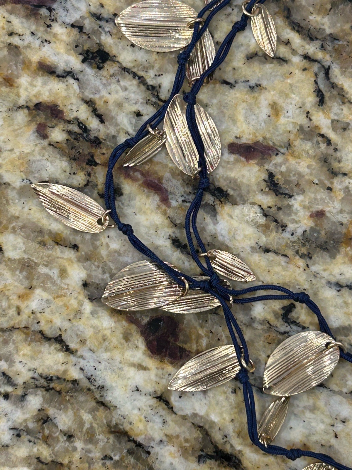 Tommy Bahama sq golden petal long necklace