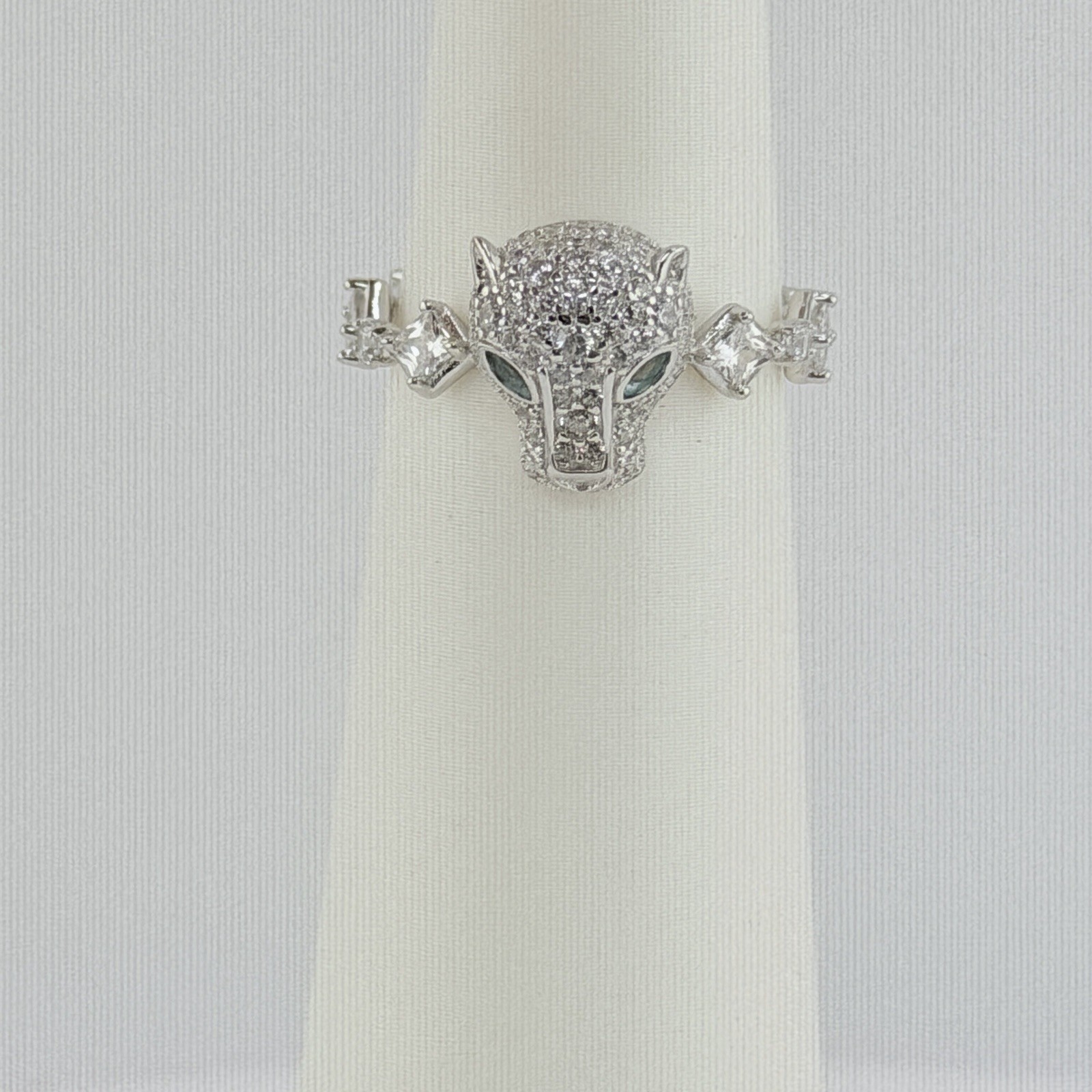 Bomb Party Sterling Club Sz 8 “Feral Instinct” Paraiba & Cz on .925 Silver JAG