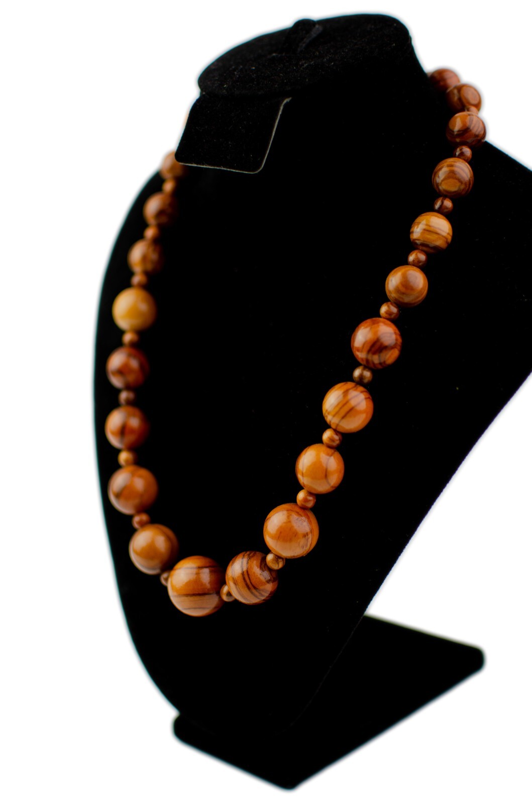 Olive wooden necklace – olive balls