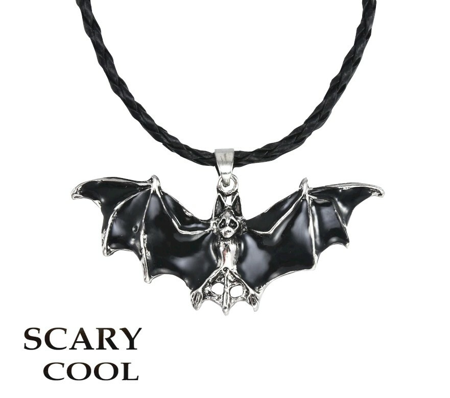 New Bat Gothic Wings Halloween Vampire Punk Biker Necklace