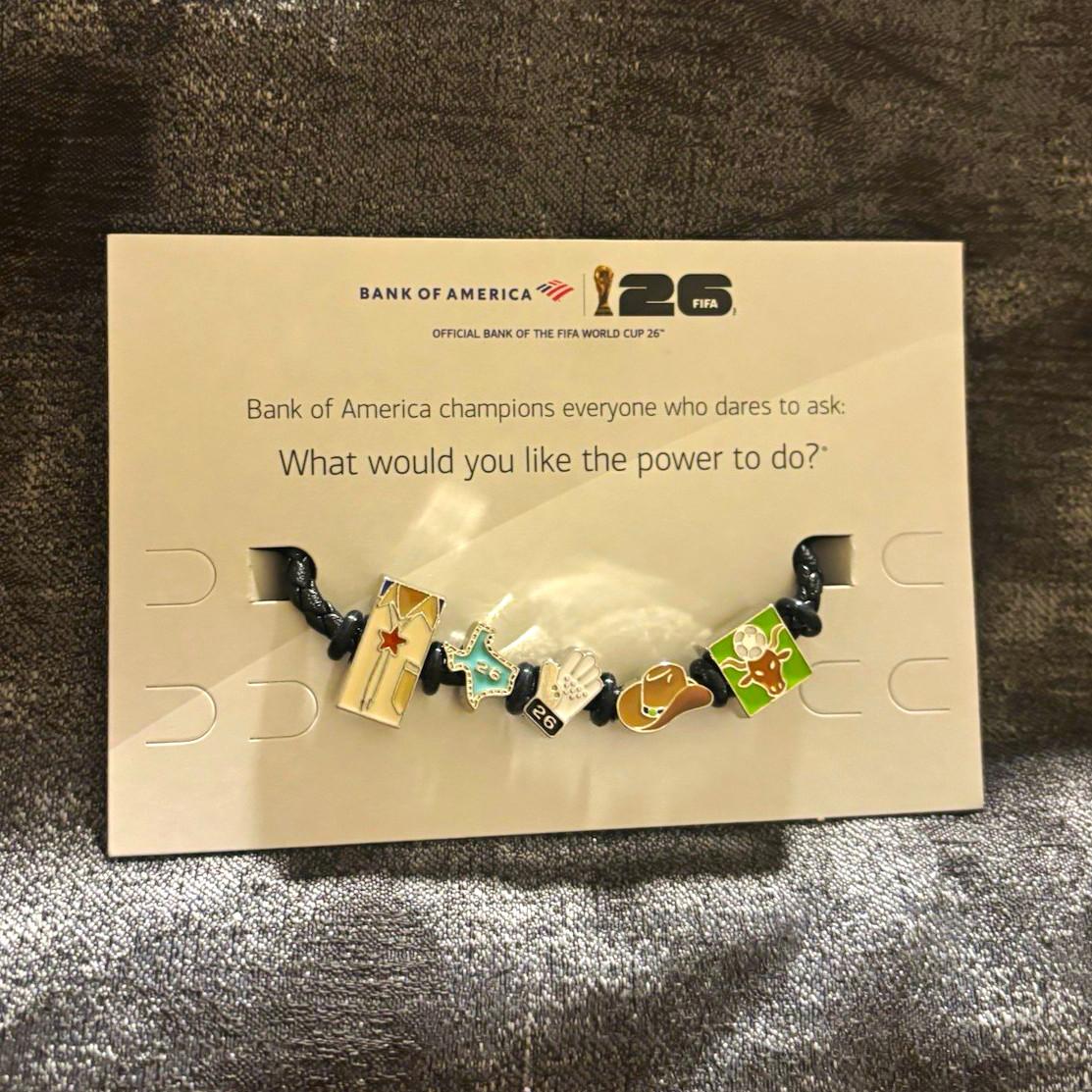 Bank of America FIFA World Cup 26 Dallas Charm Bracelet