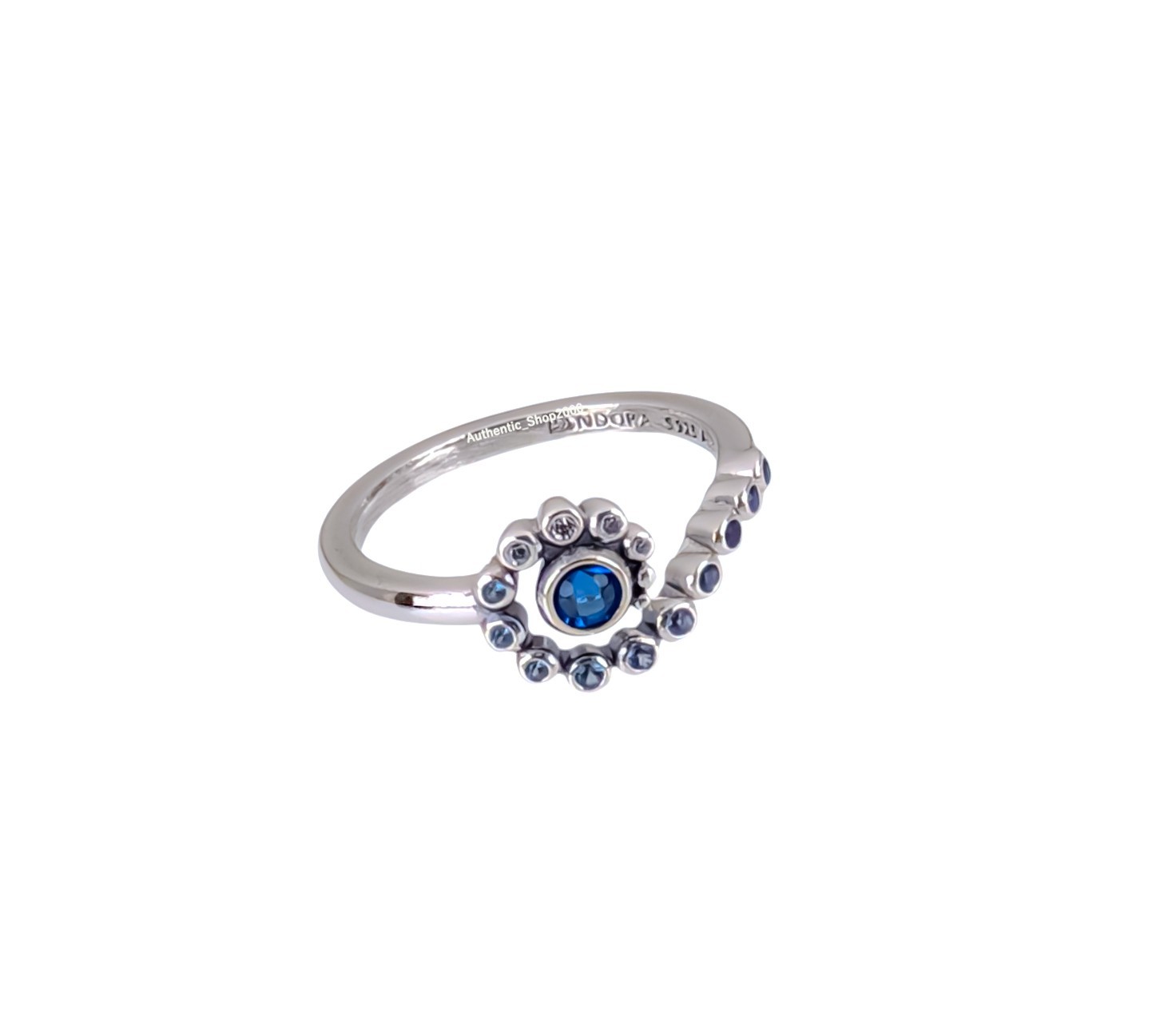 New 100% Authentic PANDORA Disney Moana Swirl Blue Ocean Wave Ring 194641C01
