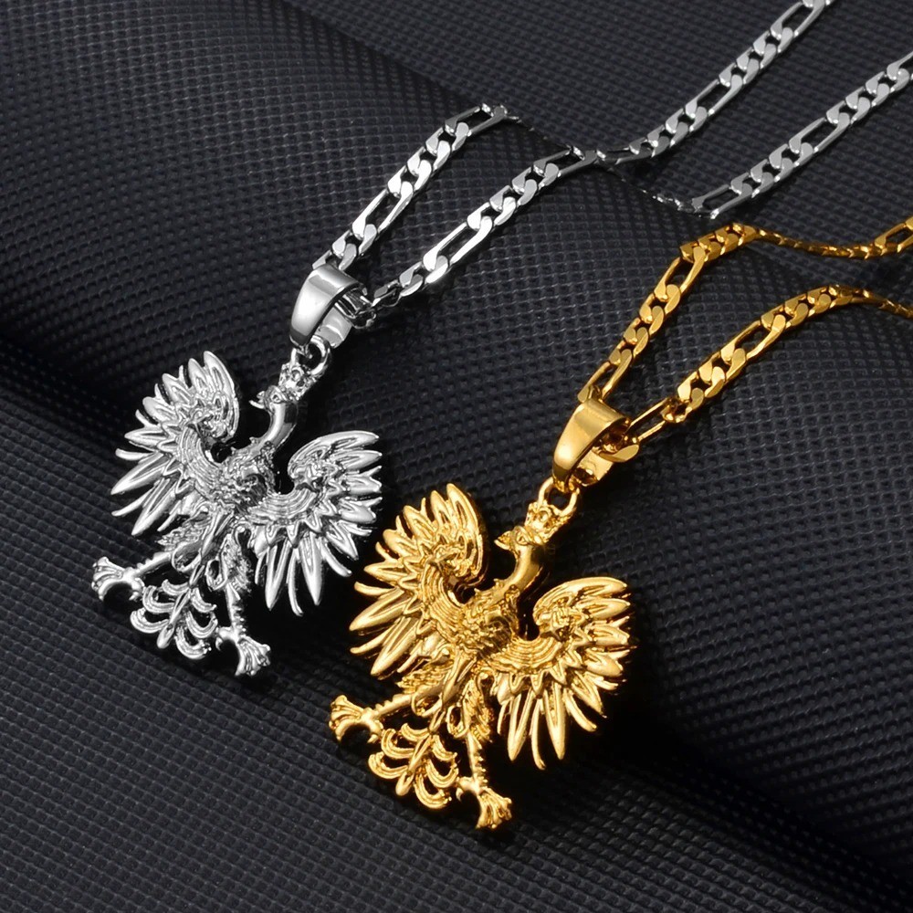 Symbol Eagle Necklace Polska Poles Poland Pendant Fashion Jewelry Accessories