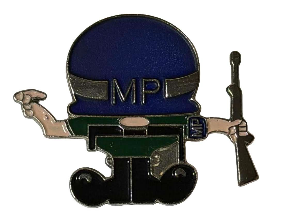 Military Police MP Motorcycle Hat Cap Lapel Pin M-841