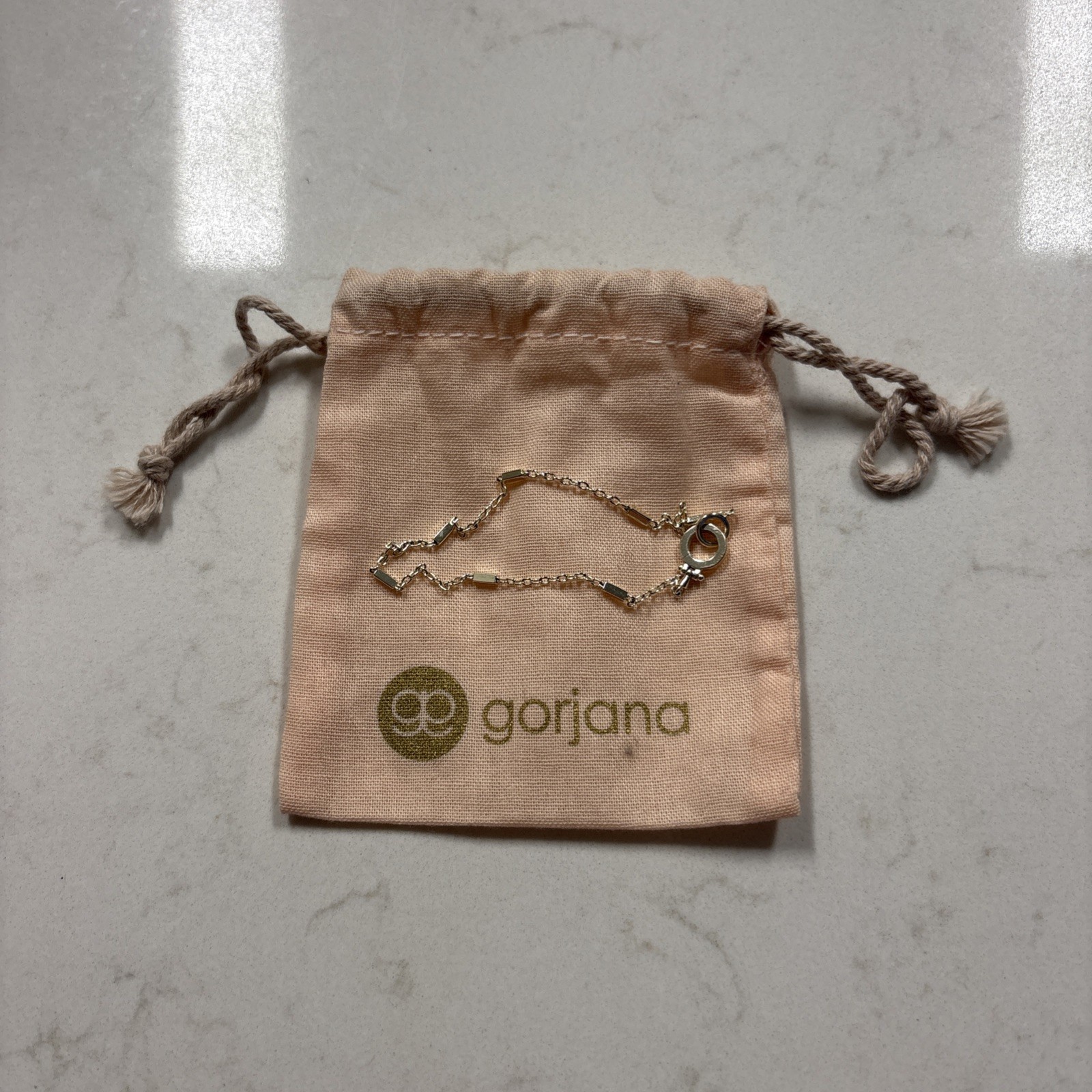 Gorjana tatum bracelet. Excellent Condition With Baggy. Silver