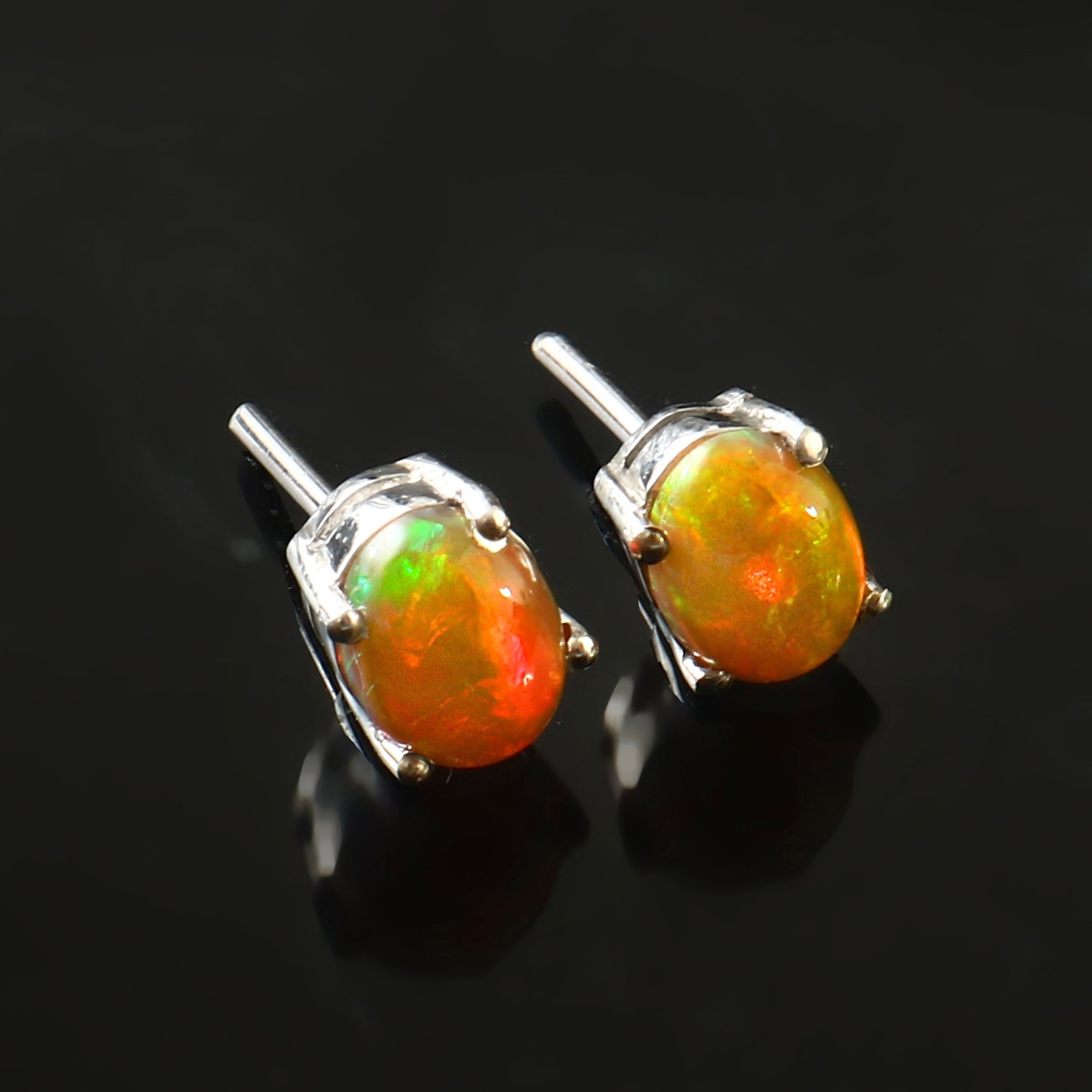 Ethiopian Opal Earring, Multi-color Opal Opal Earring Gift For Friend 228
