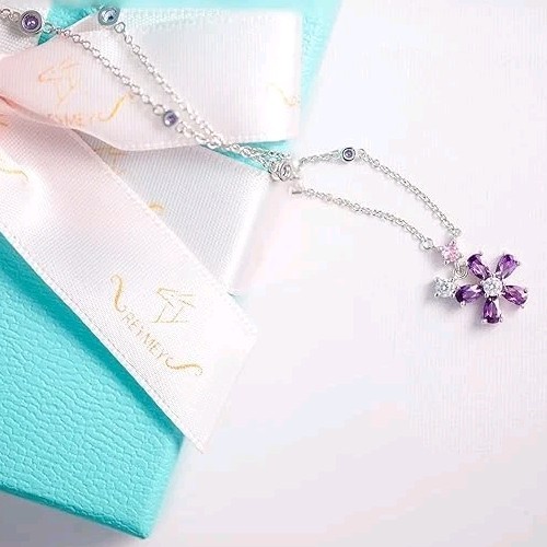 US Seller, 60% OFF Solid Sterling Silver S925 Floral CZ Station Chain, 16″+4″
