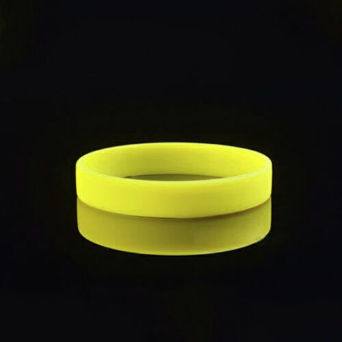 Silicone Rubber Sports Bracelet Wrist Band Fashion Simple Bangle Gift 12 Colors