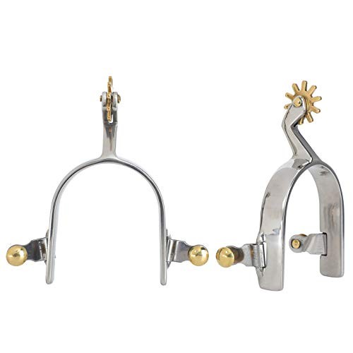 1Pair Horse Spurs for Men Women, Stainless Steel Boot Spurs, Not Rust Spurs
