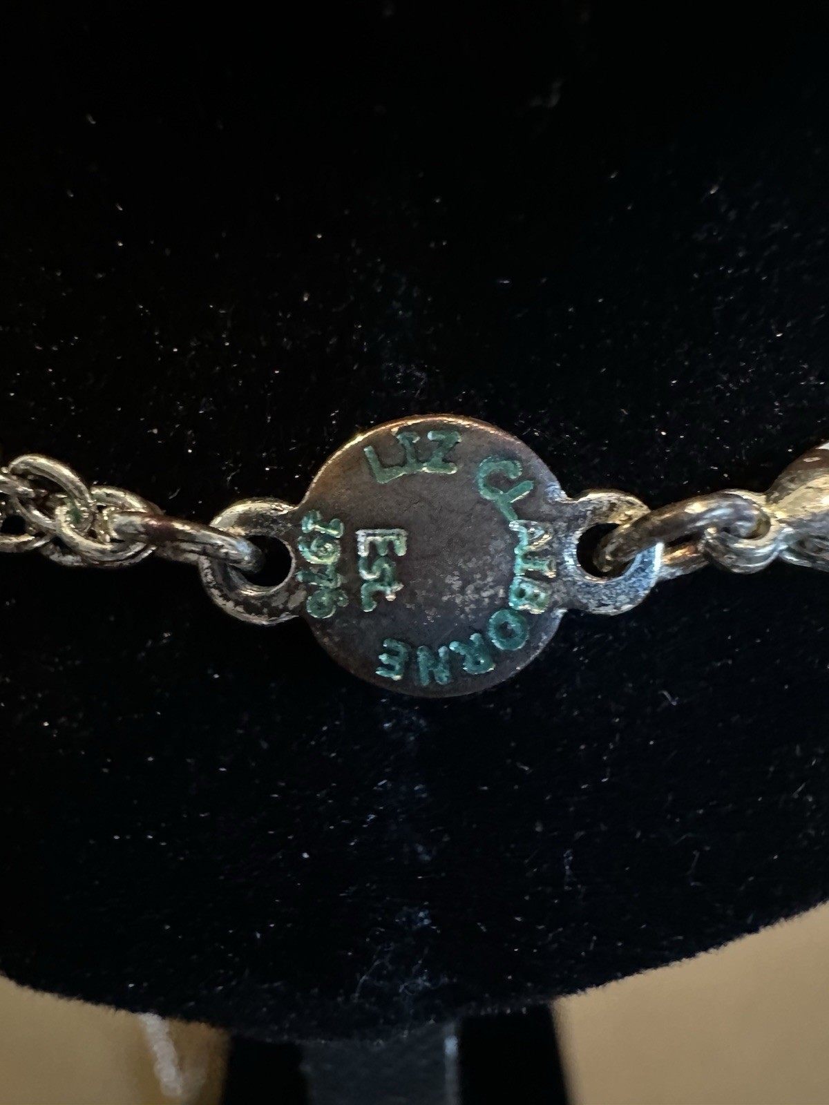 Chico’s Silver Tone Layered Station Cable Chain Necklace Lobster Clasp Signed