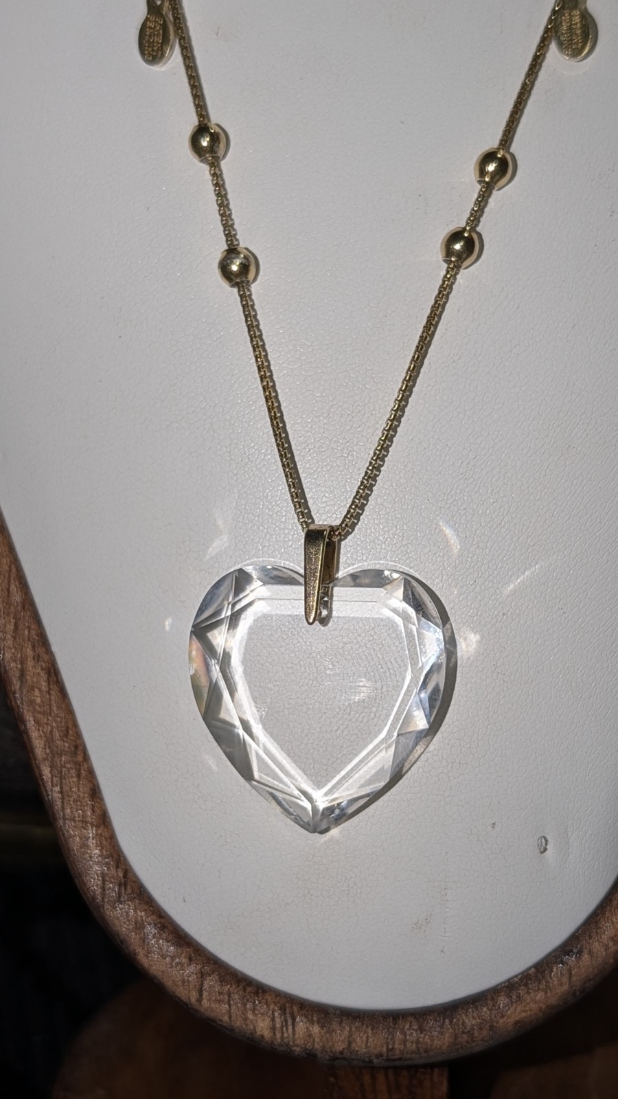 Alex And Ani Crystal Heart Sterling Silver Adjustable Necklace 18-32″