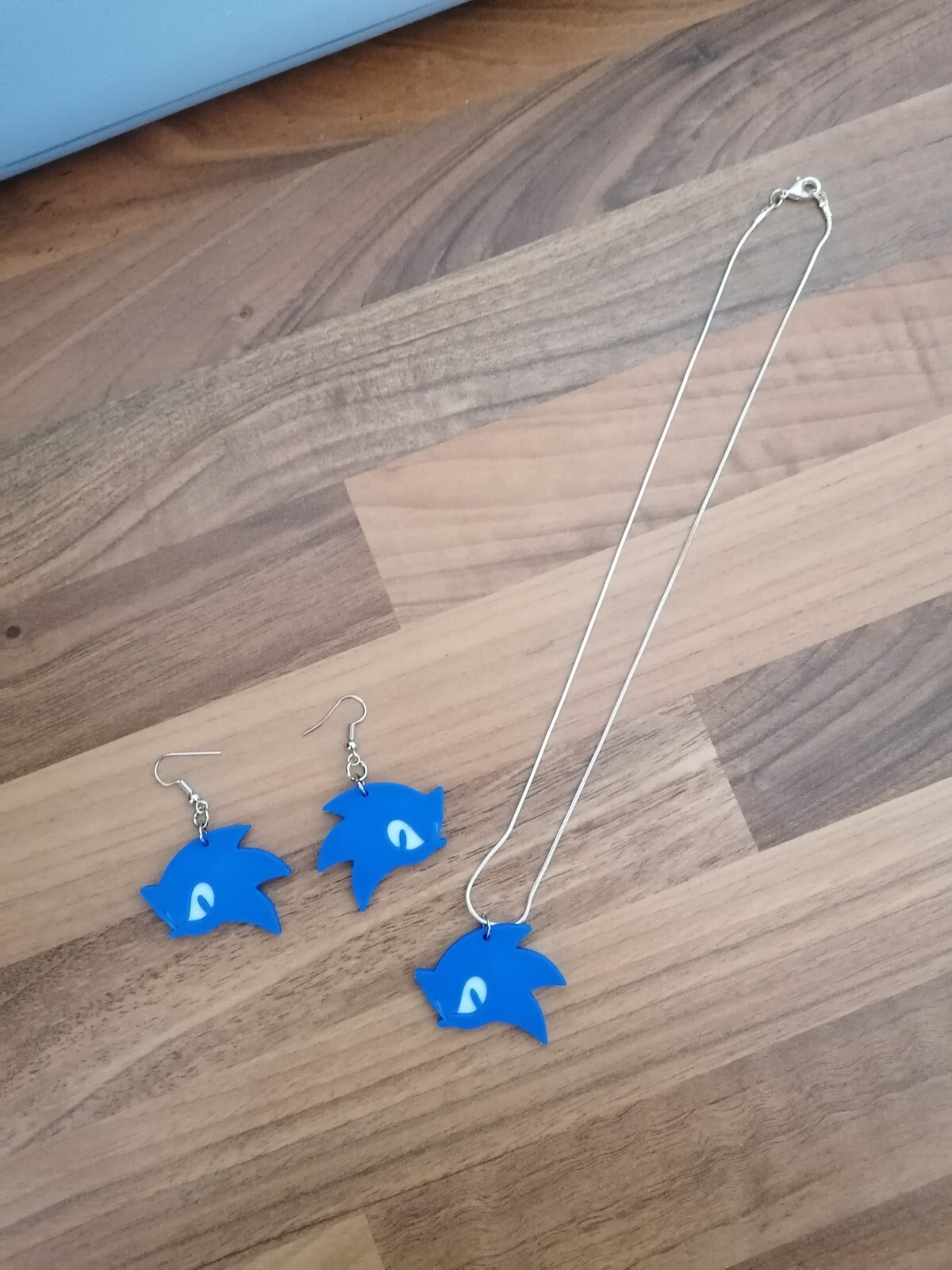Sonic The Hedgehog – Sonic – Modern Earrings & Necklace 3D Printed Set