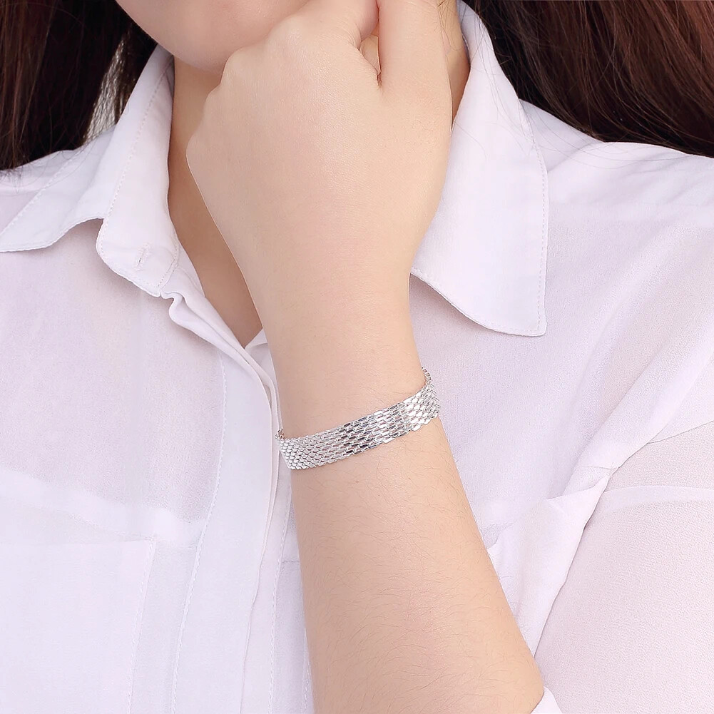CHSHINE 925 sterling silver Bracelets Exquisite fashion weaving chain Jewelry