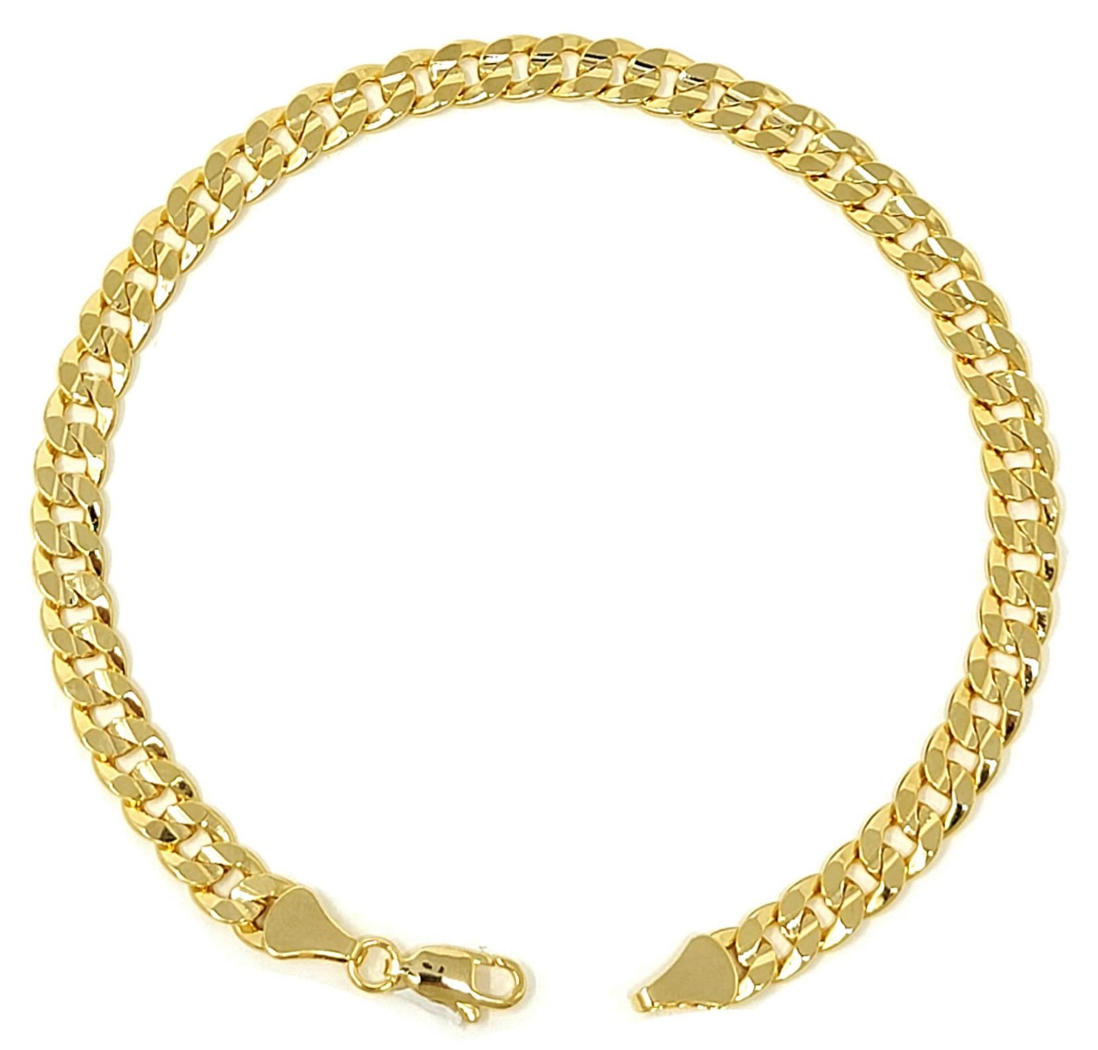 Gold Electroplated Women’s Anklet, 9-12 Inch, Figaro, Cuban, Mariner, Herringbon