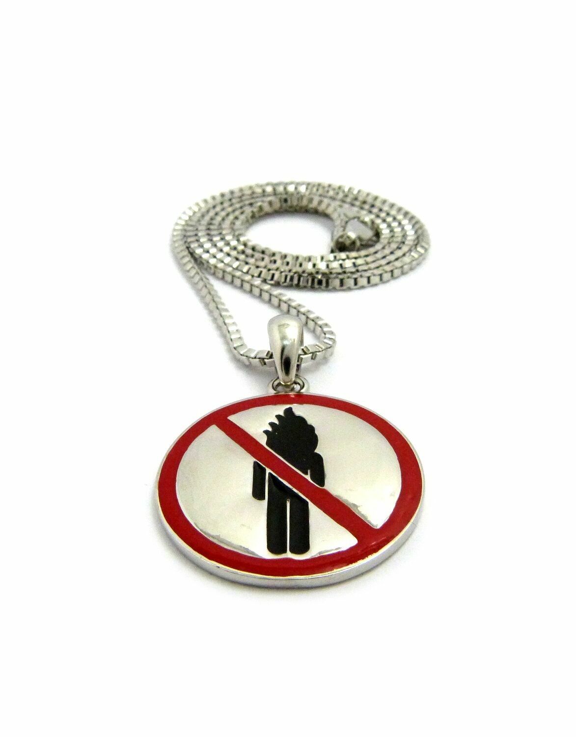 Hip Hop Iced Travis Scott Rodeo Pendant & 2mm 24″ Box Chain Necklace